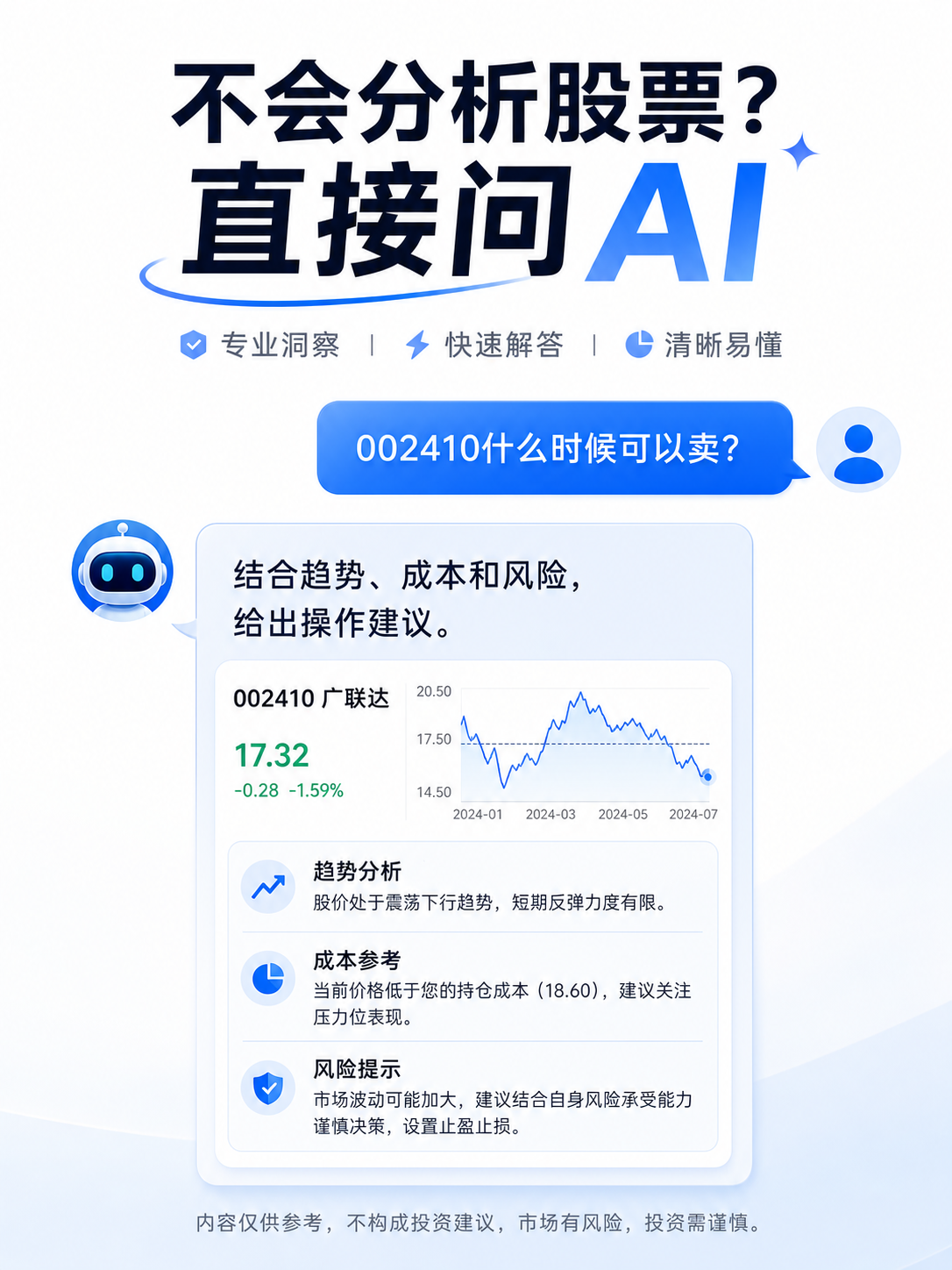 智能问股产品截图